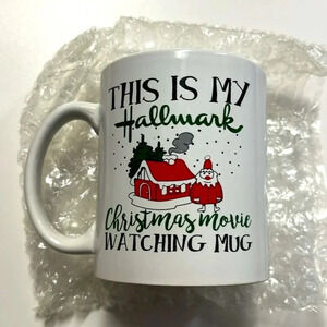 New Christmas movie mug “This is my Hallmark Christmas movie watching mug” gift